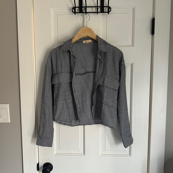 Love Notes Black and white print button up, Size Small, never worn, brand new - Picture 1 of 2